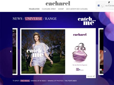 cacharel perfumes website.